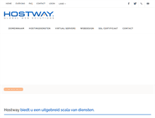 Tablet Screenshot of hostway.nl